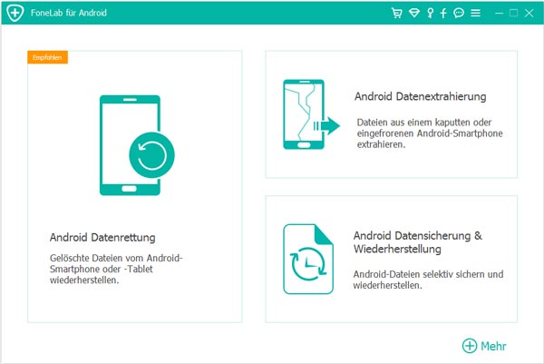 Android Datensicherung & Wiederherstellung starten