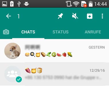 Einzelnen WhatsApp Chat auf Android archivieren
