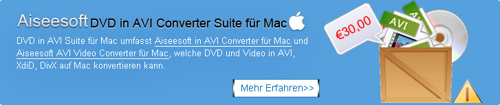 DVD in AVI Suite für Mac DVD in AVI Suite für Mac