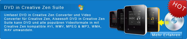 DVD in Creative Zen Suite