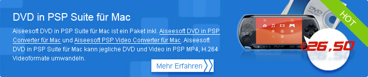 DVD in PSP Suite für Mac DVD in PSP Suite für Mac