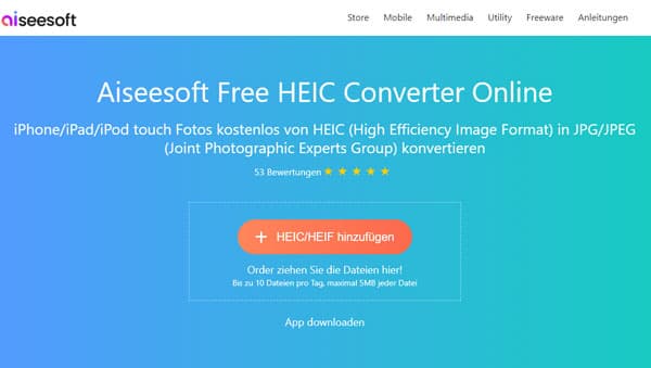 Free Online HEIC Converter öffnen
