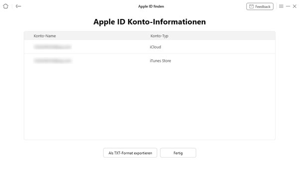Apple ID finden