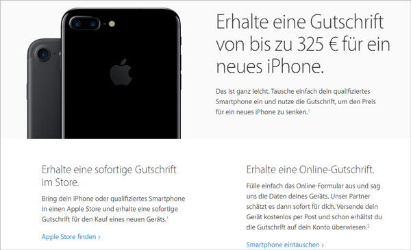 iPhone bei Apple verkaufen
