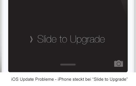 iOS Update Probleme - bei Slide to Upgrade hängen