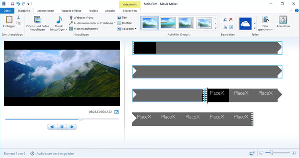 AVI zusammenfügen mit Windows Movie Maker