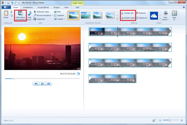 Mit Windows Movie Maker MP4-Datei bearbeiten