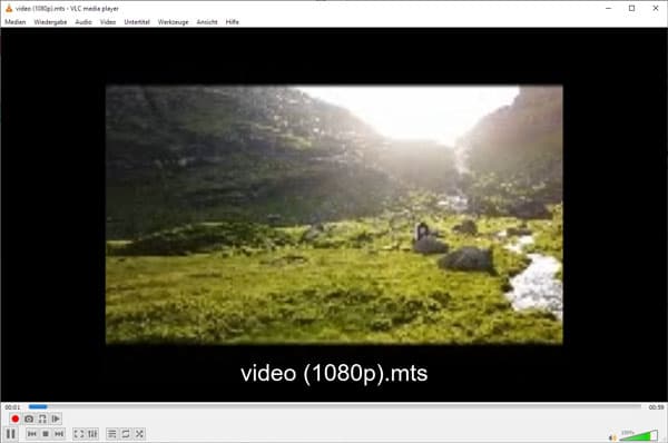 MTS-Datei mit VLC öffnen