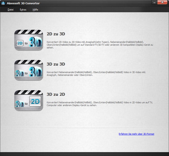 3D zu 2D wählen