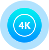 Ampliação do vídeo para 4K