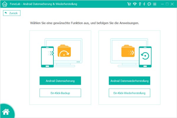 Andriod Datensicherung und wählen