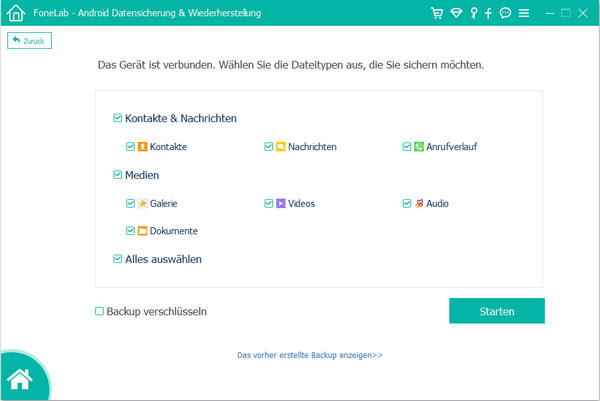 Einen Wiko Backup erstellen