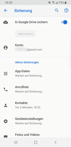 Gelöscht Android SMS wiederherstellen durch Google Drive