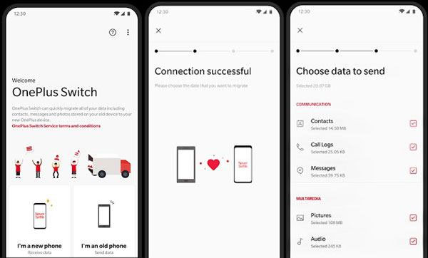 Daten mit OnePlus Switch übertragen