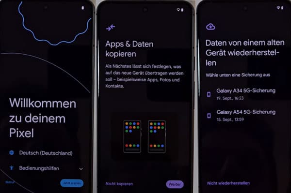 Google Pixel einrichten