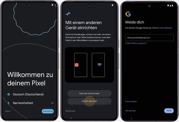 Google Pixel einrichten