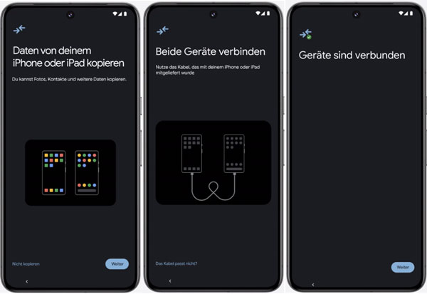 iPhone mit Google Pixel verbinden