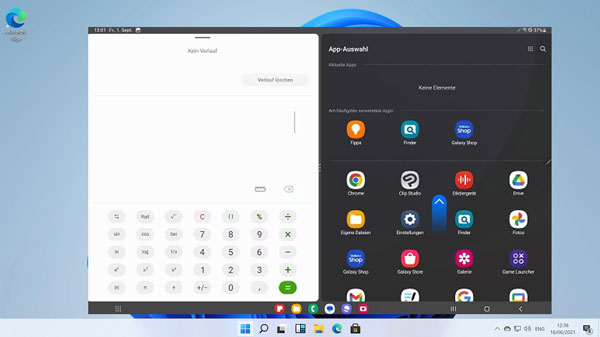 Samsung-Tablet auf PC spiegeln mit Samsung Flow