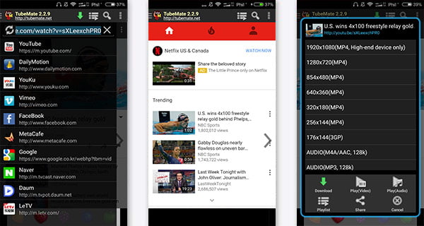 YouTube Downloader Android - TubeMate