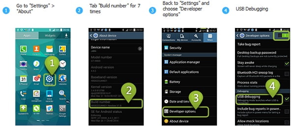 USB Debugging ab Android 4.2 aktivieren