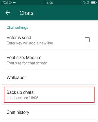 WhatsApp-Chat-Backup von Android erstellen