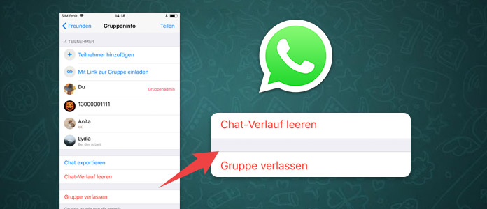 WhatsApp Gruppe verlassen