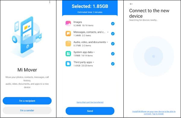 Xiaomi-Daten übertragen mit Mi Mover