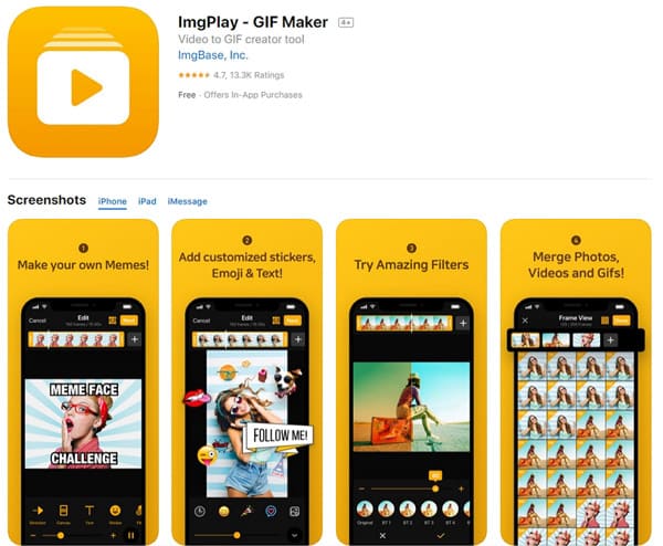 GIF in MP4 konvertieren mit ImgPlay-GIF Maker