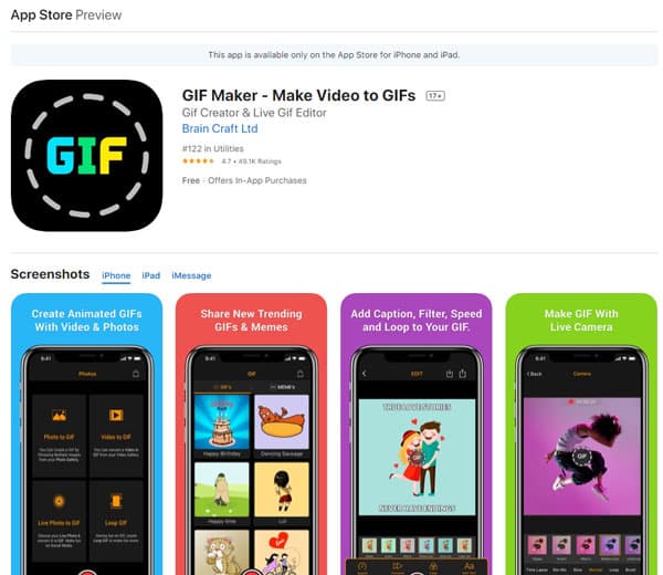 GIF Maker iPhone