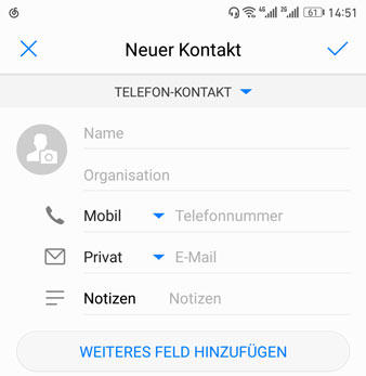 Neuen Kontakt bei WhatsApp hinzufügen