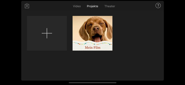 MP4 Video in iMovie laden