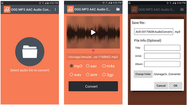 OGG MP3 AAC Audio Converter