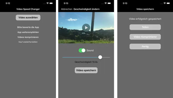 iPhone-Video Geschwindigkeit ändern