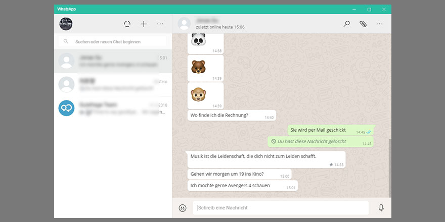 WhatsApp auf PC nutzen