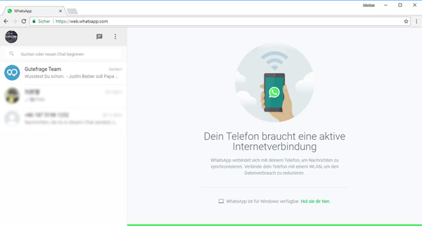 WhatsApp Web am PC nutzen