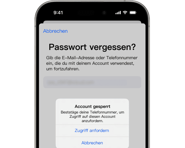 Passwort vergessen