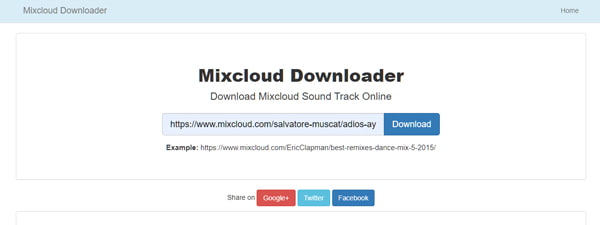 Online Mixcloud Downloader