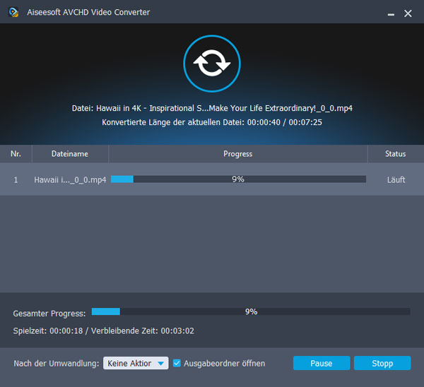 AVCHD konvertieren