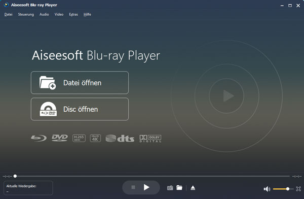 Blu-ray Player öffnen