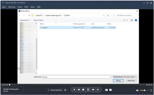 ISO-Datei abspielen
