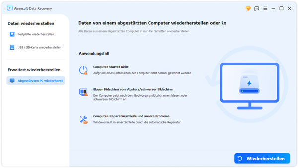 Aiseesoft Data Recovery starten