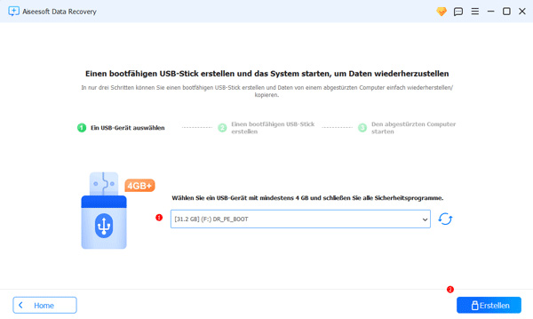 bootfähigen USB erstellen