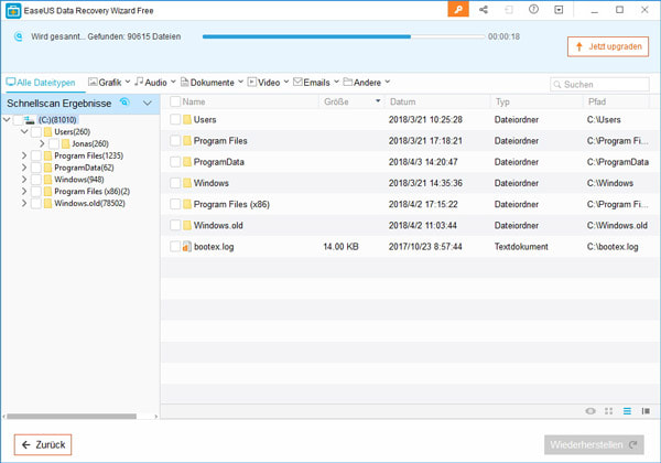 EaseUS Data Recovery Wizard Free