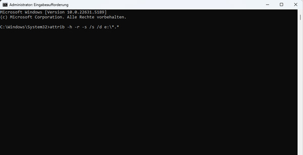 USB-Daten mit CMD wiederherstellen