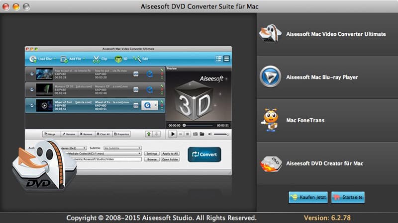 DVD Converter Suite für Mac