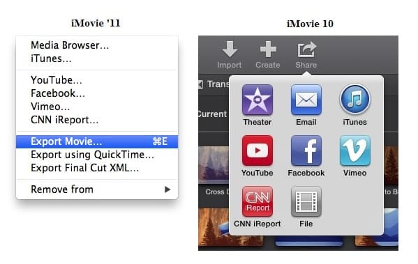 iMovie Videos auf Mac übertragen