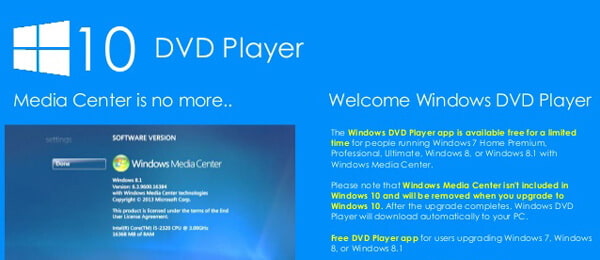 Windows DVD Player - Window 10 DVD Player