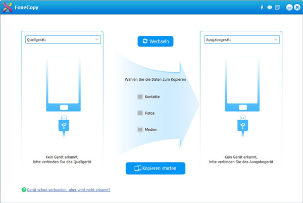 FoneCopy starten