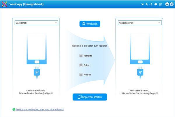 FoneCopy starten