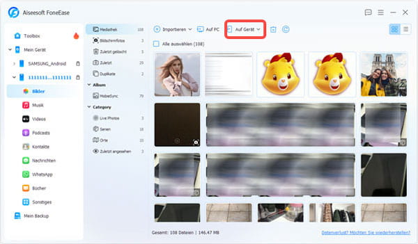 Fotos von Android auf iPhone übertragen